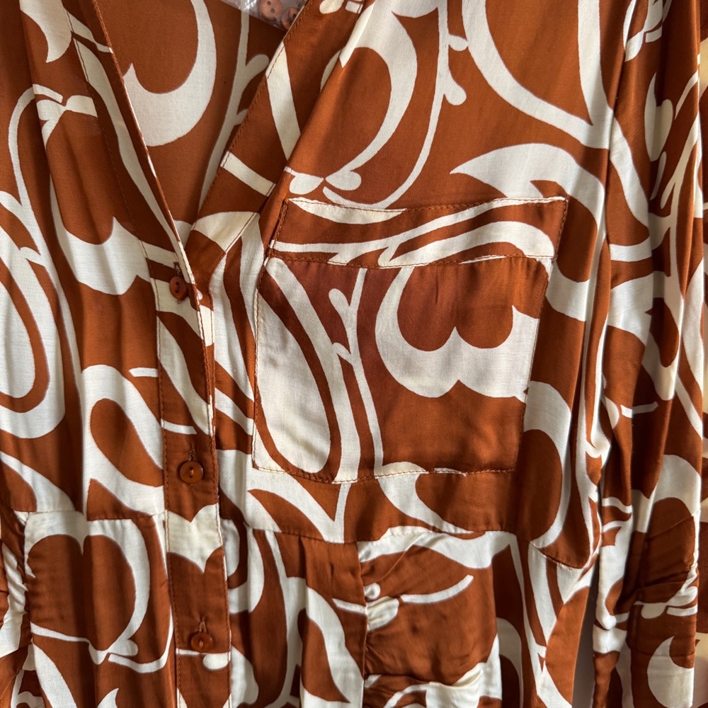 Urban Outfitters long sleeve 70s inspired dress - Picture 2 of 6